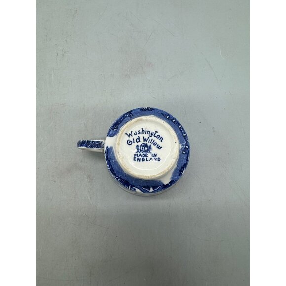 Washington Old Willow Tea Cup Set 3 Blue & White China Porcelain Made England - Picture 4 of 13